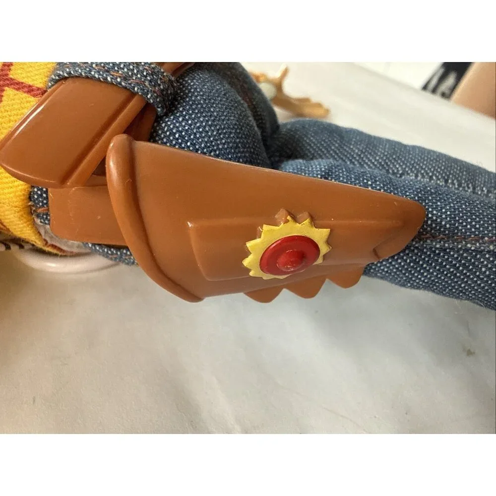 vintage Disney Pixar Toy Story Woody Pull String Talking Doll 15" WORKS No Hat - Picture 5 of 11